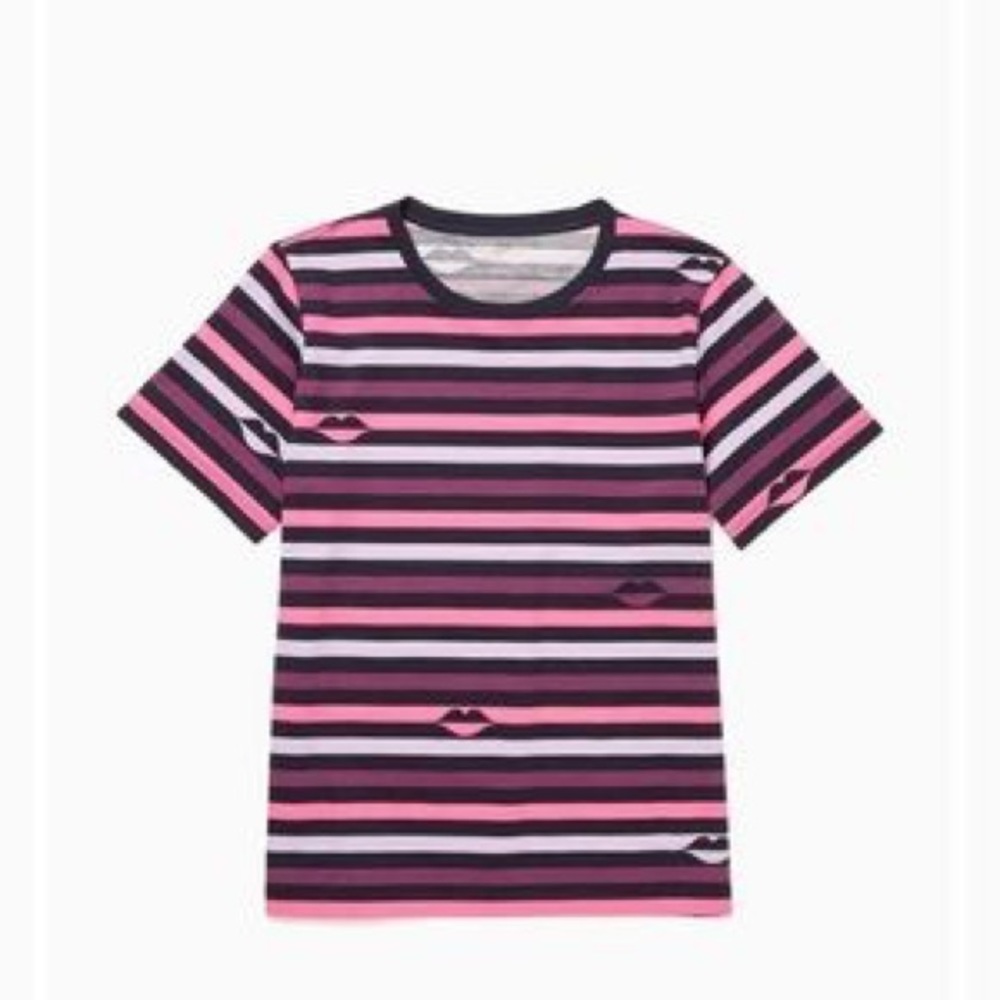 Kate Spade Lips Stripe Tee shirt